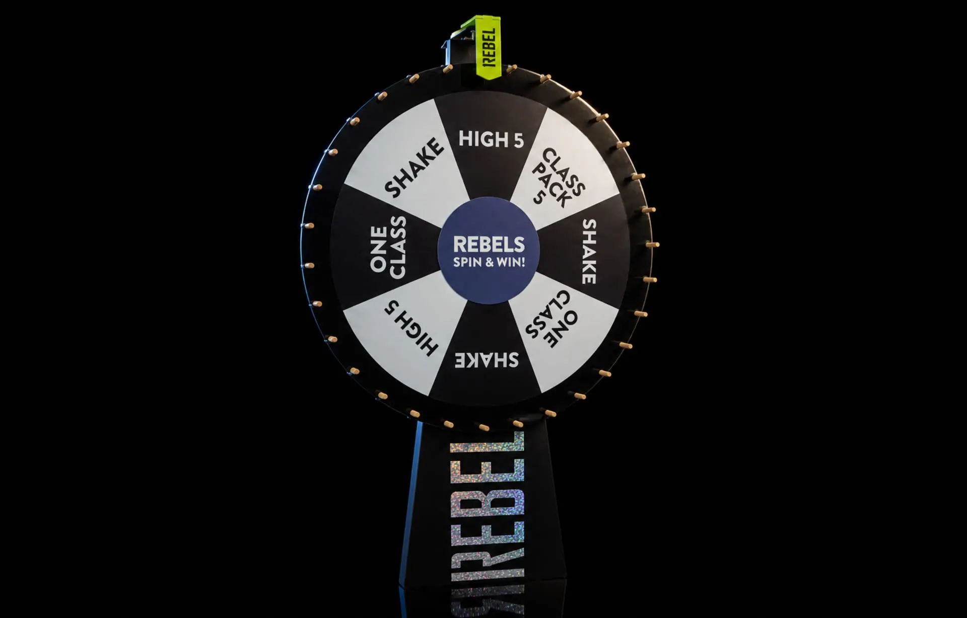 1Rebel, Spin-and-win wheel