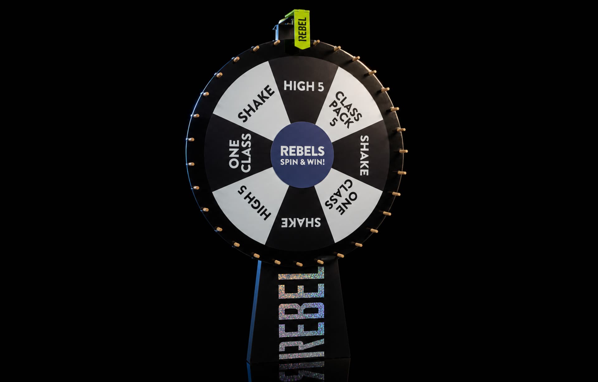 1Rebel, Spin-and-win wheel